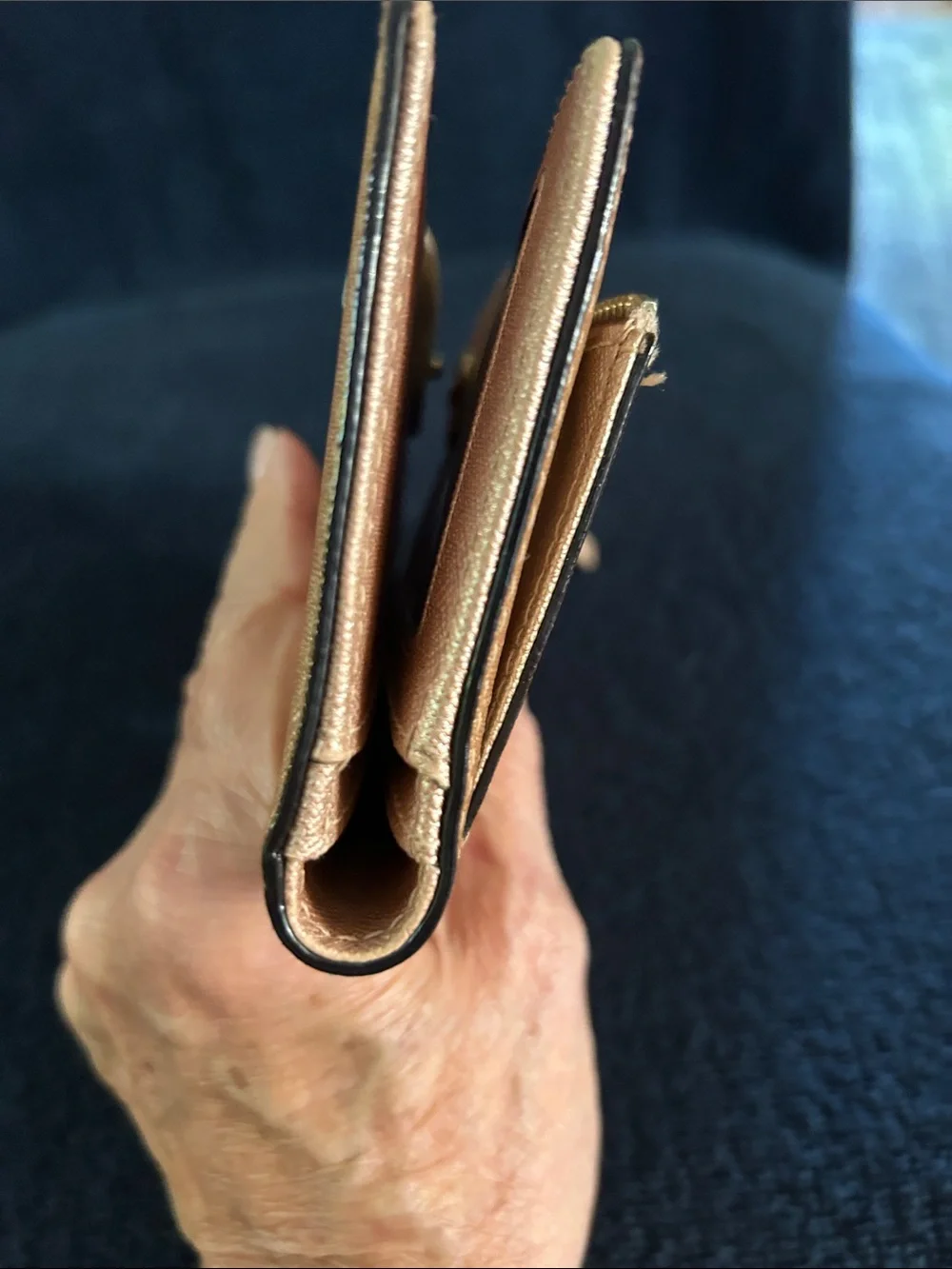 kate spade metallic saffiano